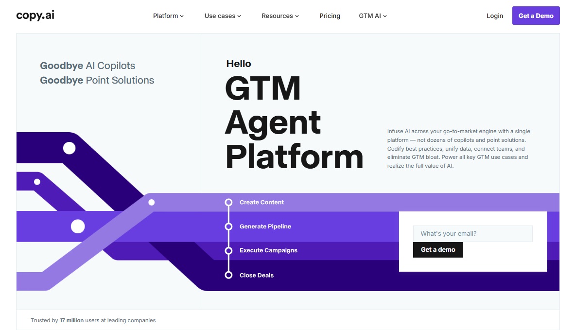 Copy.ai – AI writing tool for business and marketing content
