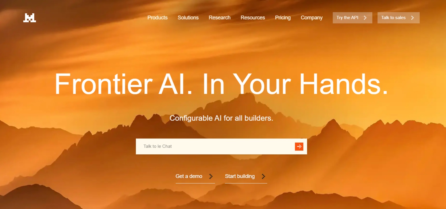 Mistral.ai – Best AI Writing Tools for fast and precise text generation
