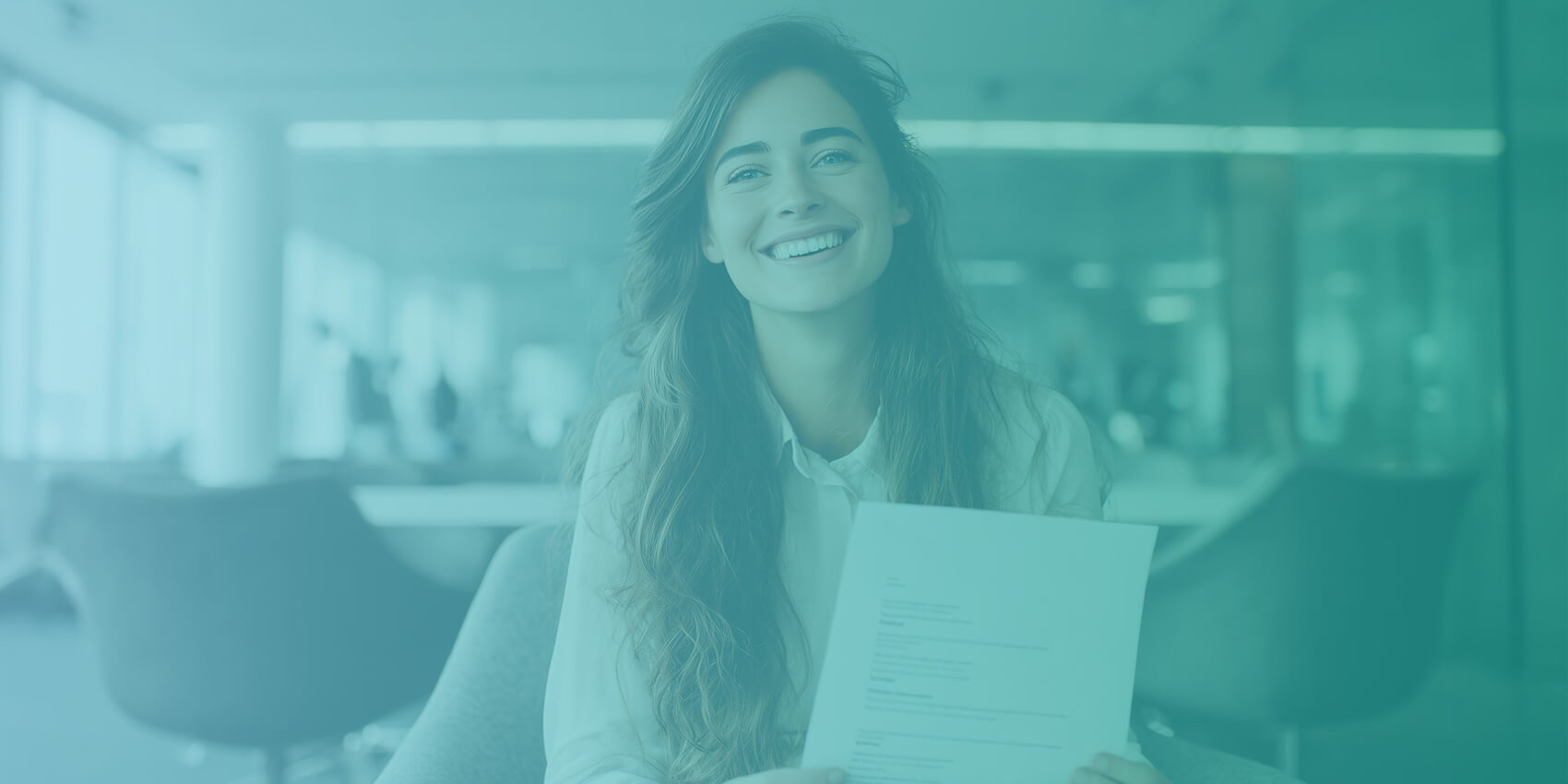 How to make a CV by AI – young professional holding a resume