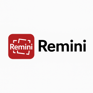 Remini logo representing the AI-powered photo and avatar enhancement platform