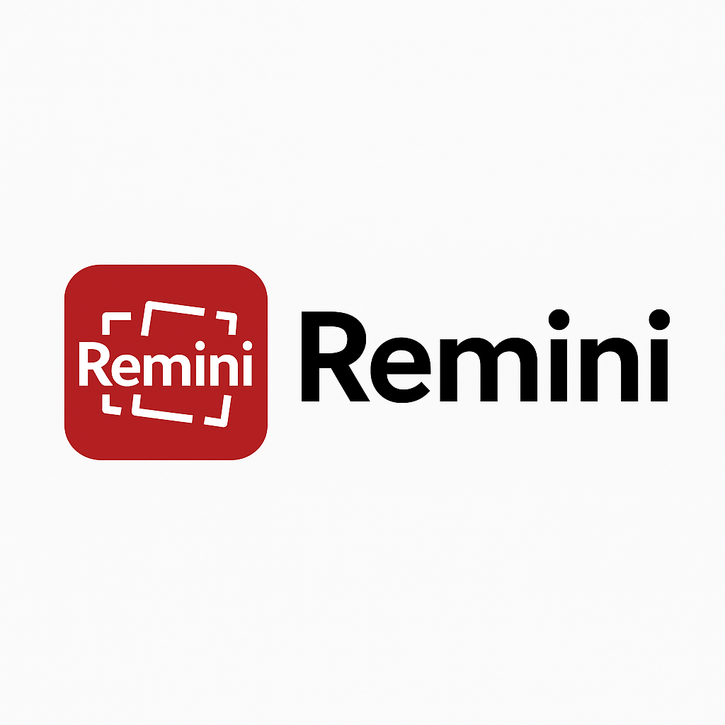 Remini logo representing the AI-powered photo and avatar enhancement platform