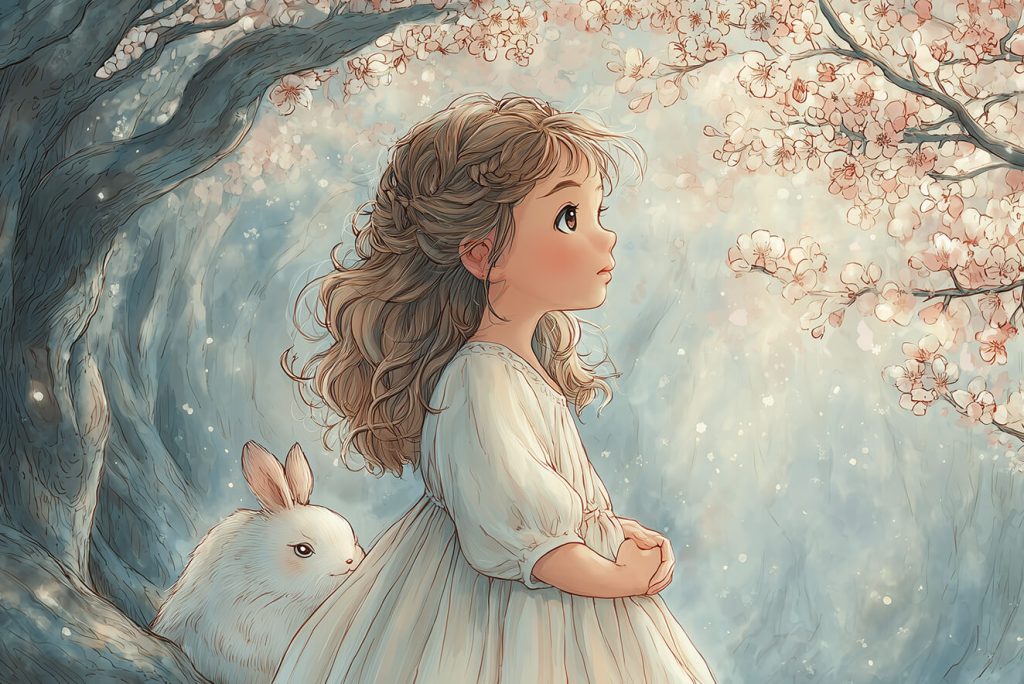Ghibli-Style Character Prompt – Studio Ghibli inspired girl and forest spirit