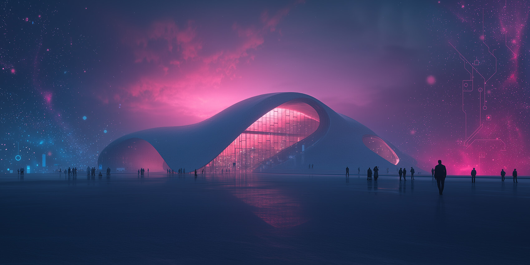 AI for architecture design – futuristic building concept
