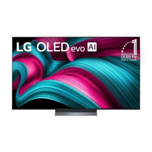 LG OLED evo AI C5 4K AI smart TV front view