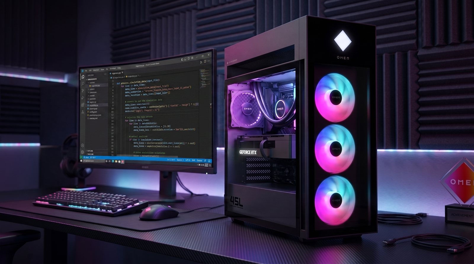 HP OMEN 45L with an RTX 5090, the best desktop for AI video generation