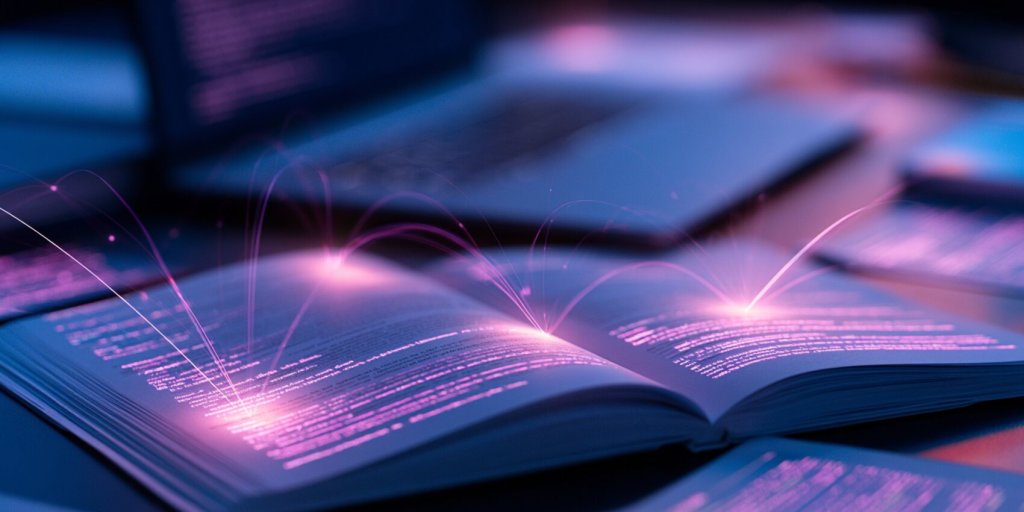 Best AI research tools illustrated by a glowing open research paper