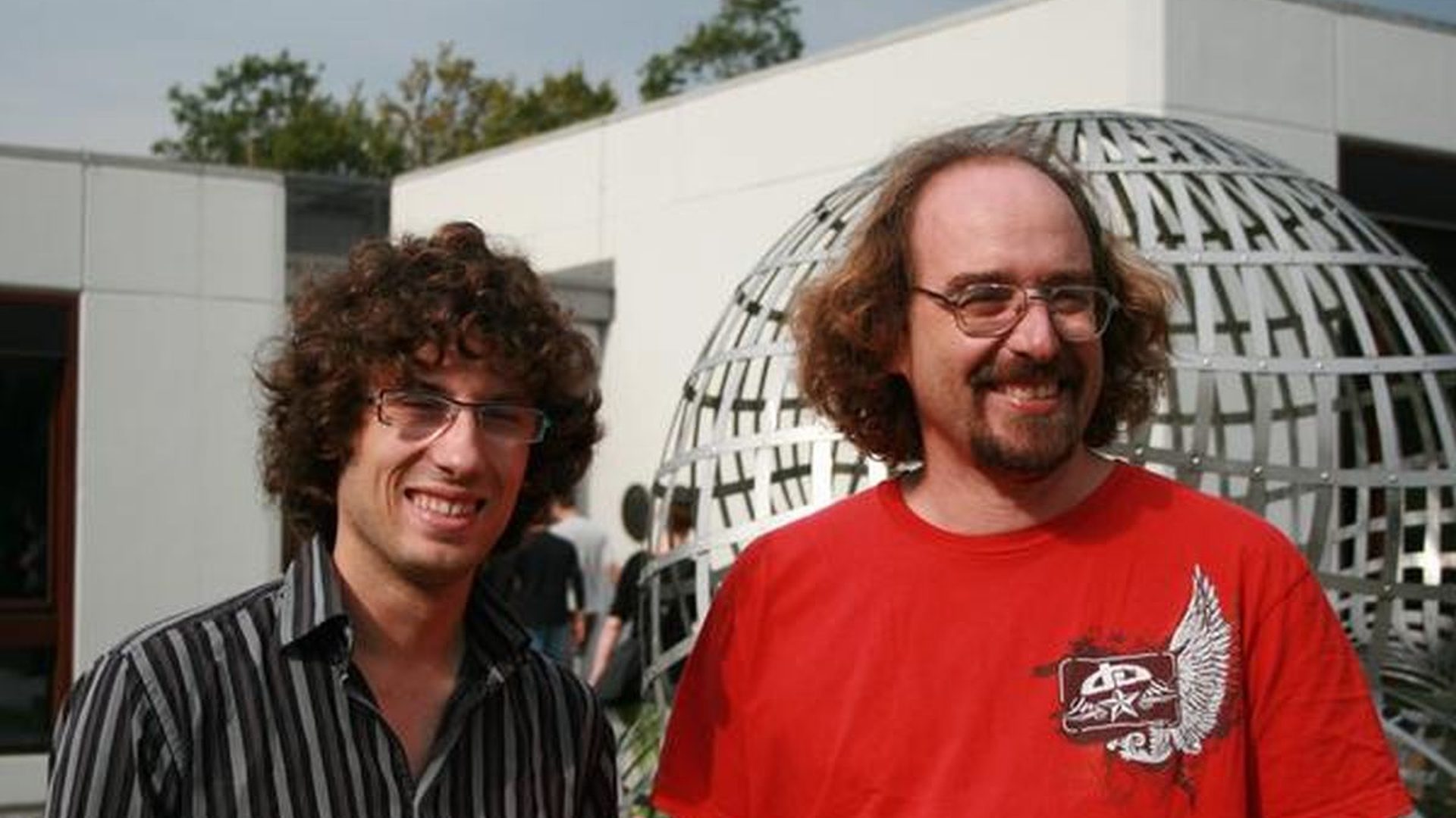 ai solves percolation theory problem: mathematicians Hugo Duminil-Copin and Gady Kozma at Oberwolfach