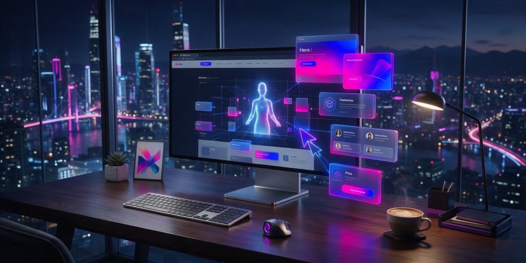best AI website builder 2026 header