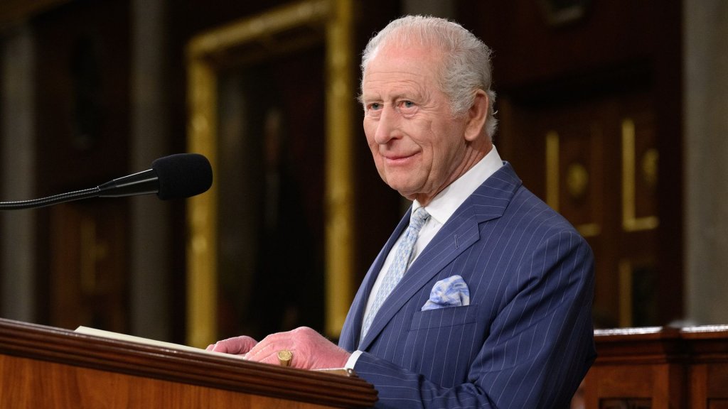 King Charles AI summit Scotland: King Charles III speaking at a lectern