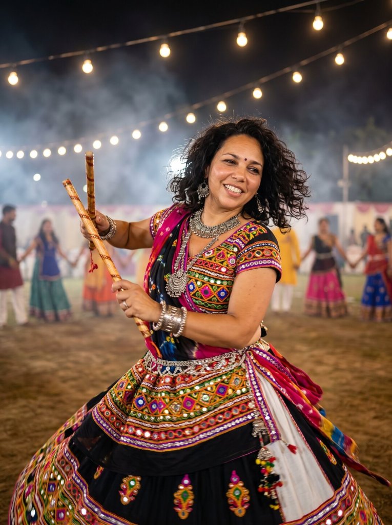 The dandiya night portrait