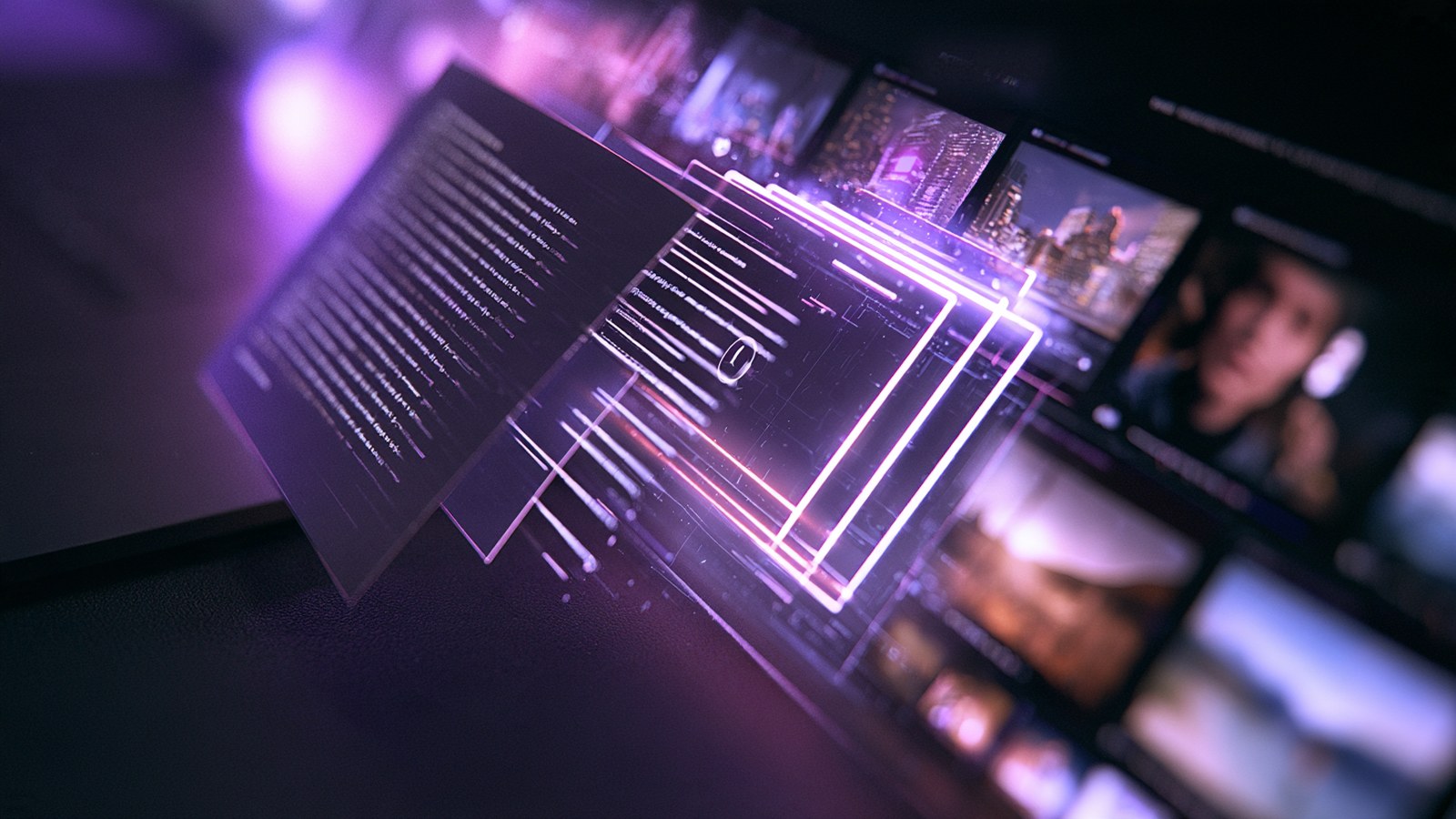 Pictory AI review: a page of text turning into a row of finished video scenes