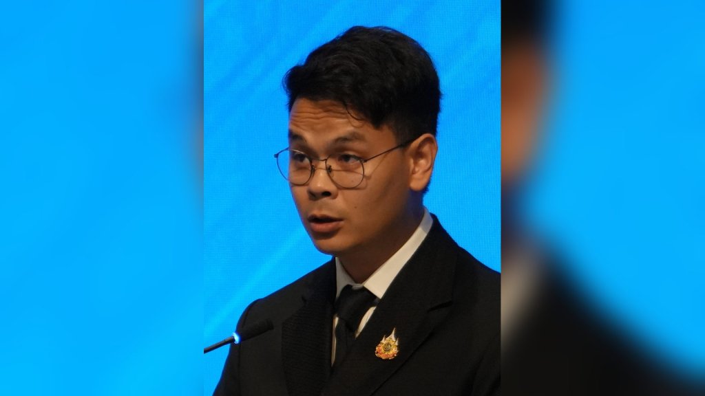 Thailand AI Passport: Digital Economy Minister Chaichanok Chidchob speaking at a conference in Bangkok