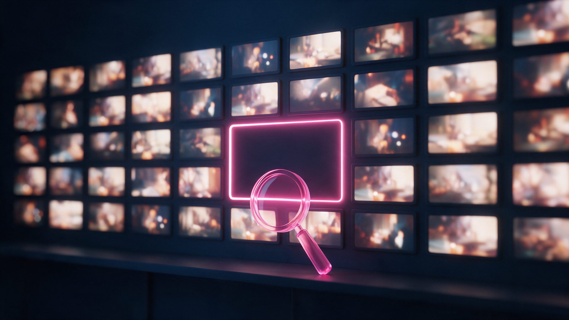 Candy AI Shorts Dailymotion search: a wall of video thumbnails with one empty slot