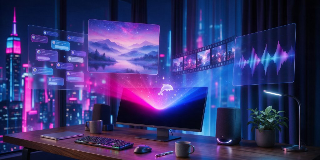 DeepAI review: an all-in-one AI workspace with chat, image, video and music panels
