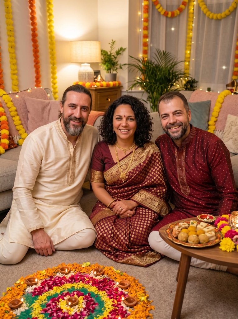 The Diwali family portrait