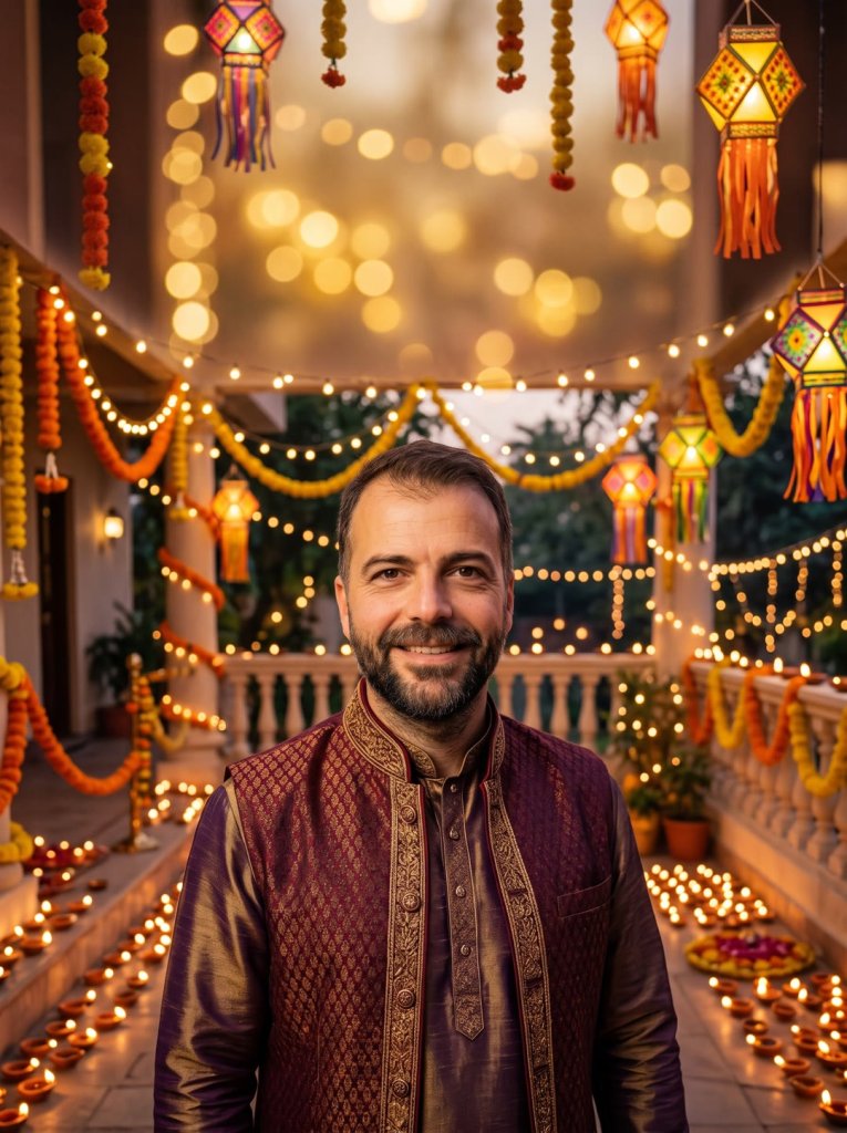 A Happy Diwali greeting poster