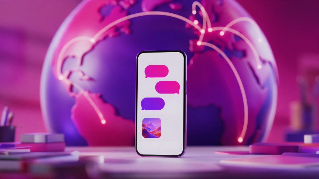 Dola AI review: a phone running an AI assistant in front of a globe