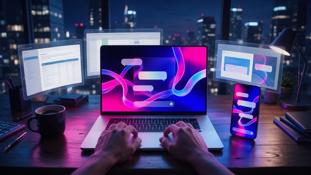 Microsoft Copilot review: an AI assistant app on a laptop and a phone