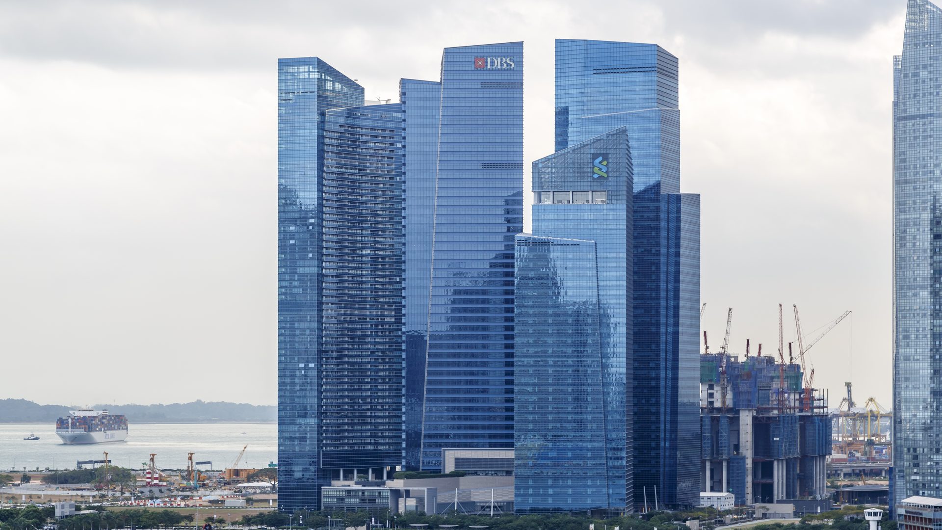 Tan Su Shan DBS AI financing: the DBS tower at Marina Bay Financial Centre in Singapore